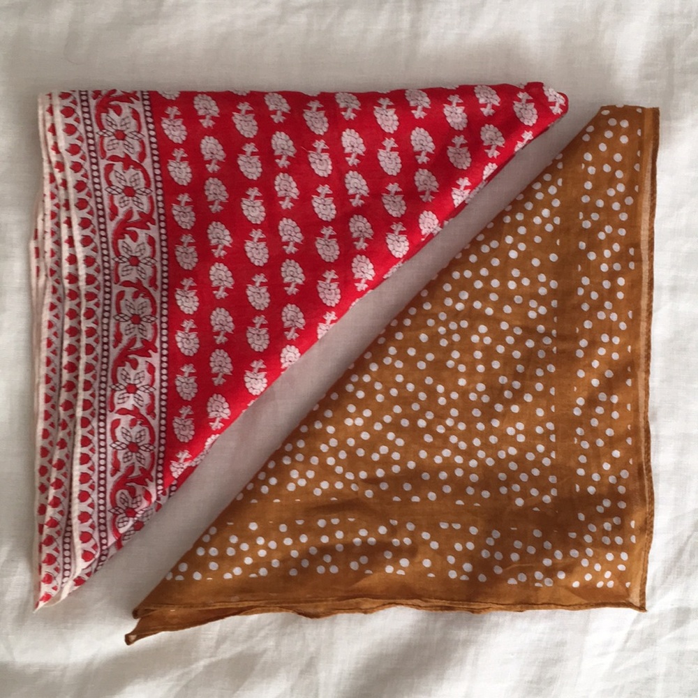 Madewell bandanna scarf bundle